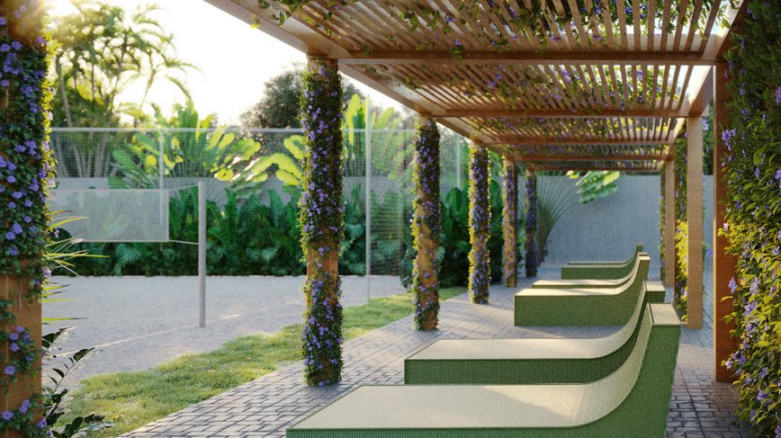 Sunset Boulevard 2 em Pitimbu, condomínio alto padrão com ruas arborizadas, 300m2. - Foto 4